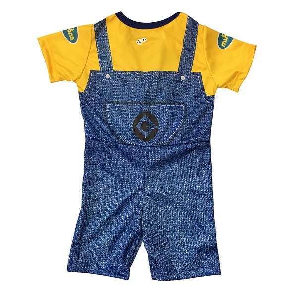 Fantasia Infantil Macacão Curto Minions