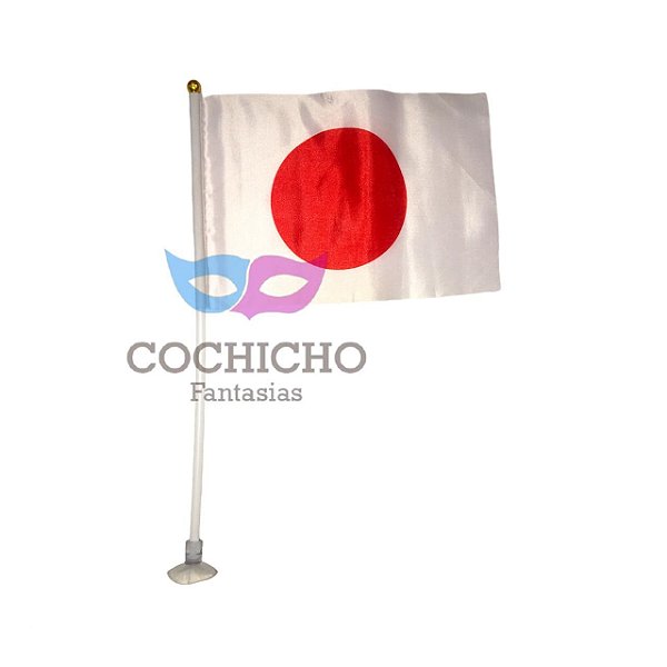 Mini Bandeira Japão c/ Haste Enfeite