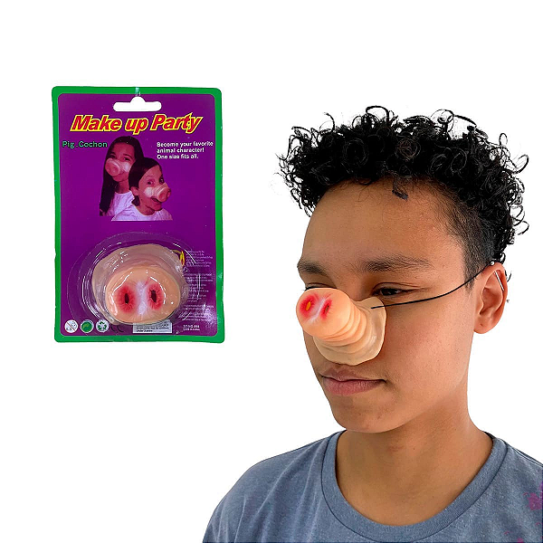 Focinho Porco Plástico