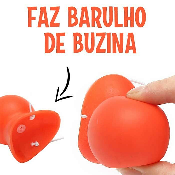 Nariz Palhaço c/ Buzina