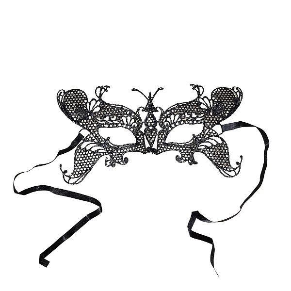 Máscara Rendada Borboleta Antenas