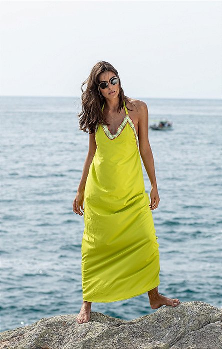 VESTIDO DECOTE COSTAS VERDE LIMA