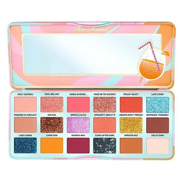 Paleta de Sombras Italian Spritz Com acabamentos Matte, Metálicos & Cintilantes 18g