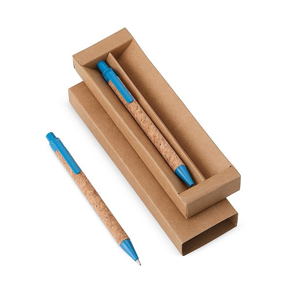 Kit Ecológico Caneta e Lapiseira Cortiça 06083