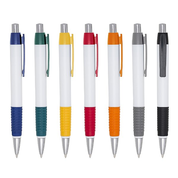 Kit 50 peças - caneta plástica personalizada 511