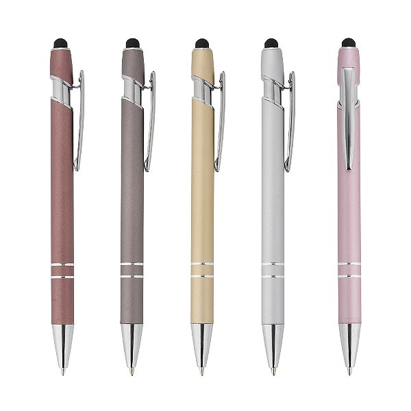 50 Canetas Metal  c/ Touch Personalizadas 5010