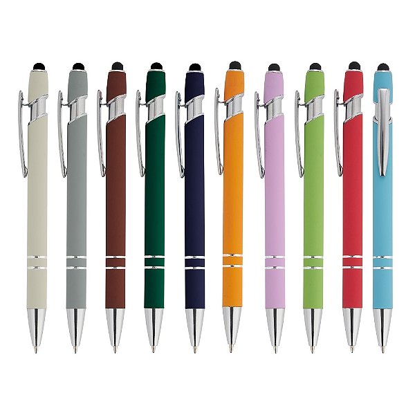 50 Canetas Metal  c/ Touch Personalizadas 5015