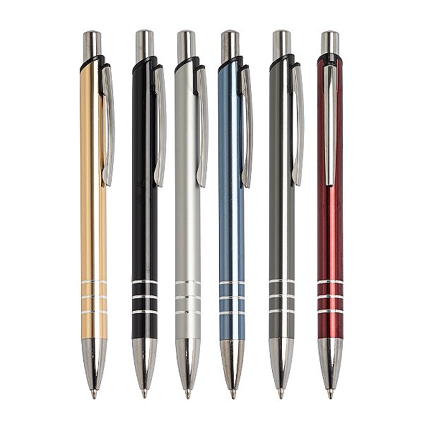 Kit 50 Canetas Metal Personalizadas 8161