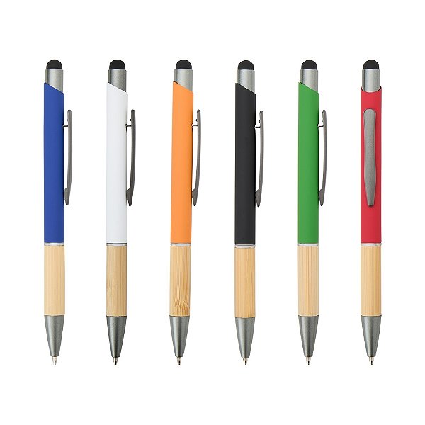Kit 50 peças Caneta Metal  c/ Touch Personalizada 15011B
