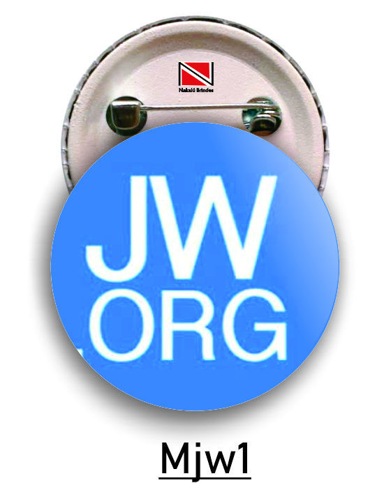 Botons Campanha JW - 4,5 cm - 50 peças