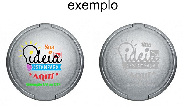 Kit 50 Espelho Plástico Duplo Personalizado 01764