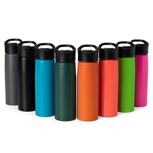 Kit com 50 Squeezes Alumínio 750ml Personalizado 18638