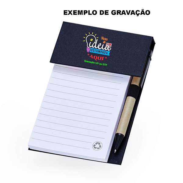 Kit 100 Bloco de Anotações  Personalizado 5049
