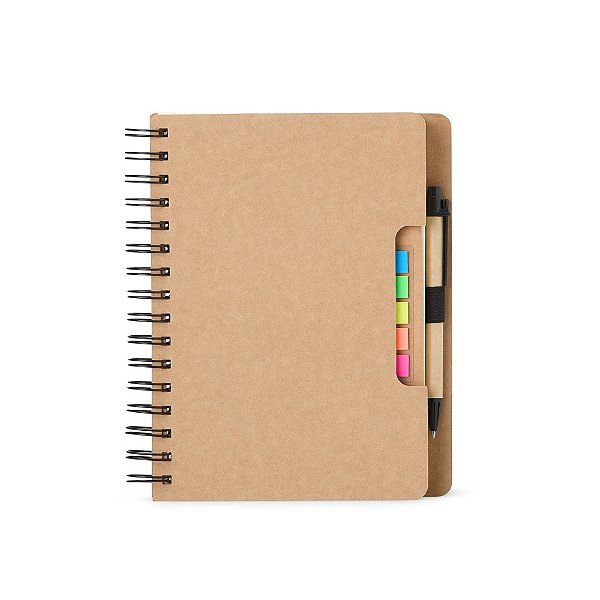 Caderno com Autoadesivos e Caneta Personalizado 11195