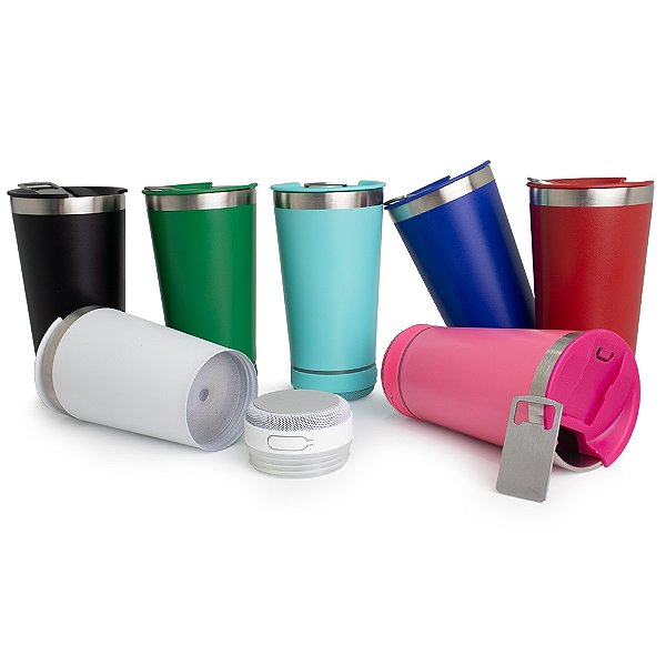 Copo Térmico 400ml com Caixa de Som Personalizado 18749B