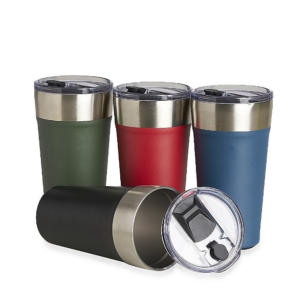 Kit 10 Copo Térmico com Canudo 500ml Personalizado 18655