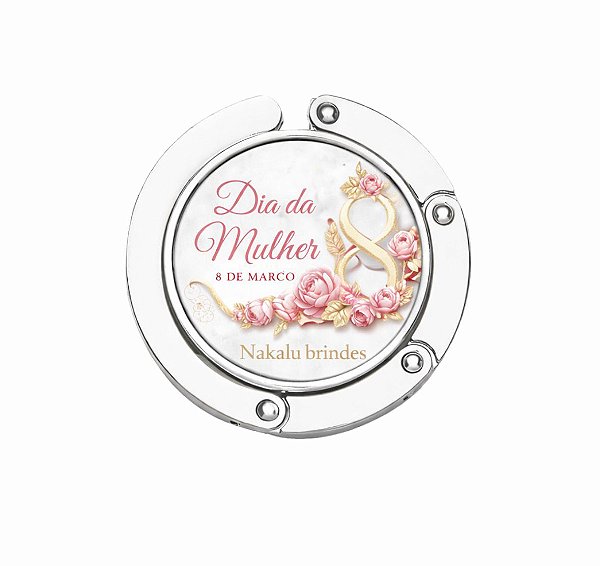 Porta Bolsa de Metal Dobrável Personalizado com Base Antideslizante - 10006