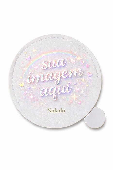 Espelho de Aço Inox Personalizado com Logo - 06060