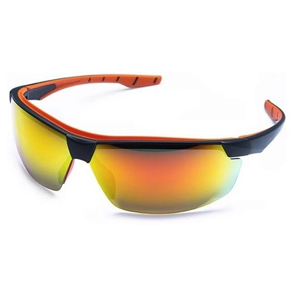 Óculos de Proteção Steelflex Neon Vermelho Espelhado Esportivo CA 40906