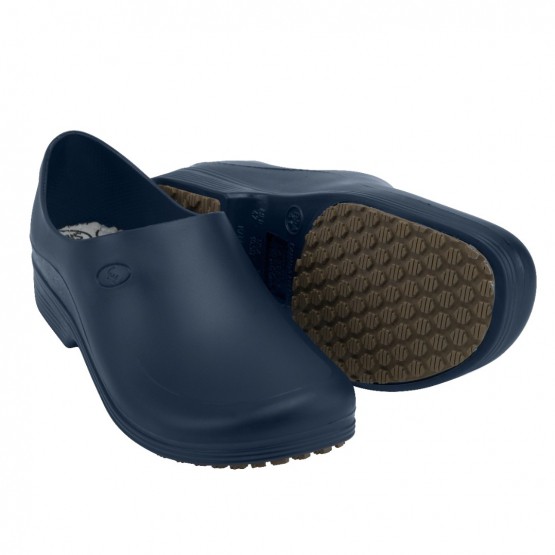 Sapato Antiderrapante Enfermagem Impermeável Sticky Shoe Azul