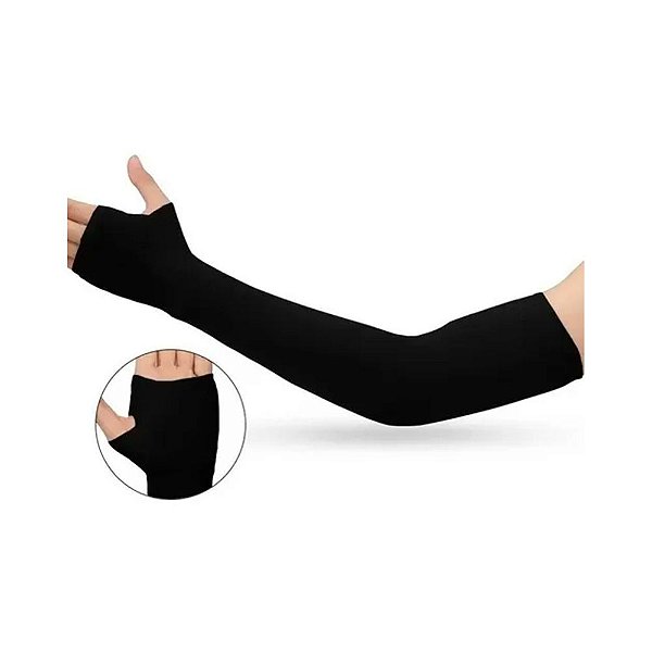 Manguito Preto Manga Mangote Proteção Ciclismo Motoboy
