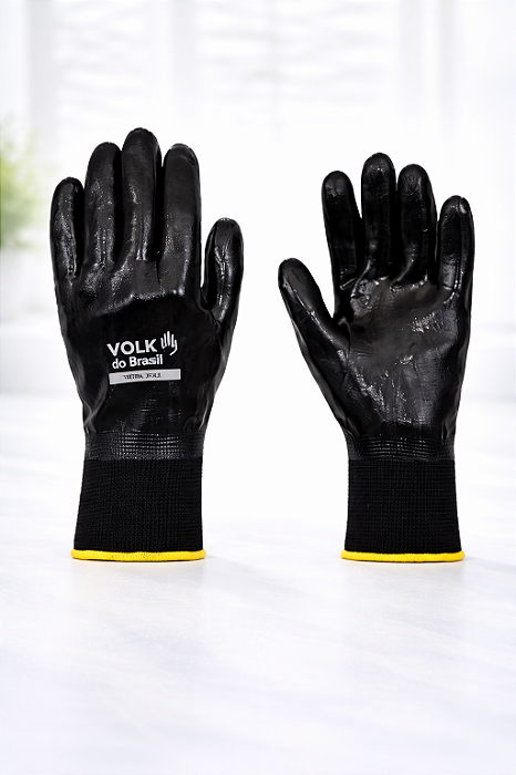 Luva Nitril Full Volk Preta CA 25280