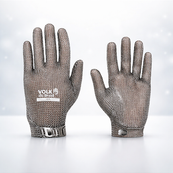 Luva de Segurança Malha De Aço Anti-corte Volk CA 26967