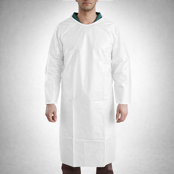 Avental Tipo Barbeiro PVC Branco 1.20 x 70