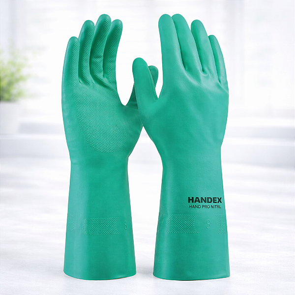 Luva Nitrílica C/ Forro Hand Pro Nitril Handex