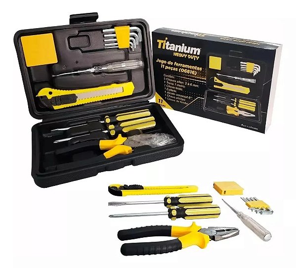 Jogo Ferramenta Com 11 Peças Titanium 6816