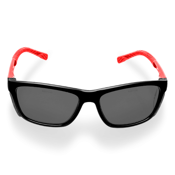 Oculos Kalipso Cancun Cinza Haste Vermelha