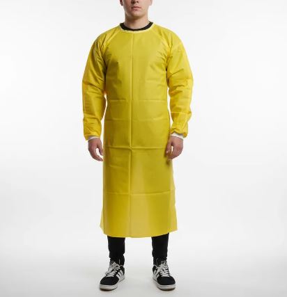 Avental Pvc barbeiro com mangas