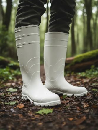 Bota Galocha Cano Longo Impermeavel Limpeza Branca Bracol