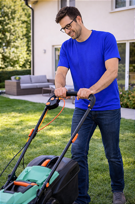CAMISETA MANGA CURTA AZUL