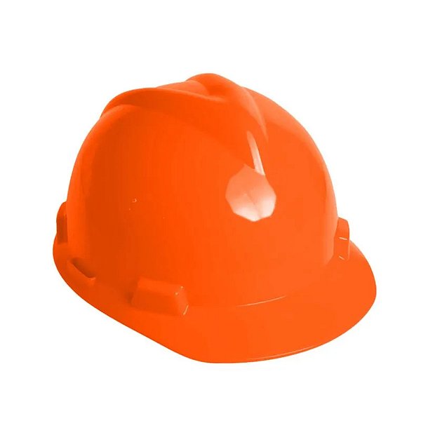 Casco Capacete Msa VGard Obra Altura Cor Laranja
