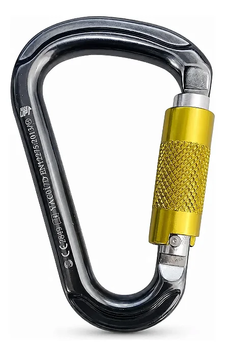 Mosquetão Alumínio Hms 25kn Keylock Trava Automática