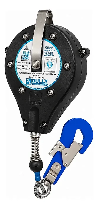 Trava-quedas Retratil Cabo Aco Inox 6 Metros Dully Dltp-061i