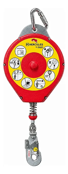 Trava-quedas Retratil Corda 10 Metros Hercules Hcat100ai