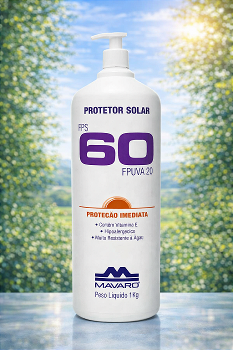 Protetor Solar 60 FPS Mavaro 60 1 KG