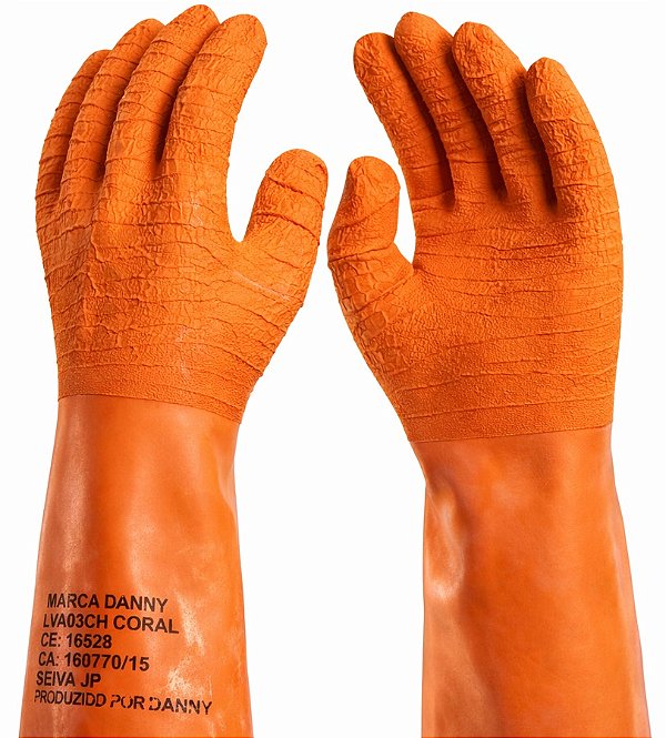 Luva Látex Alta Temperatura Coral Danny