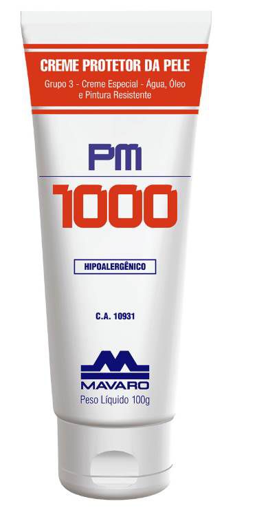 Creme Protetor de Pele Mavaro PM1000 Bisnaga 120G CA 10931
