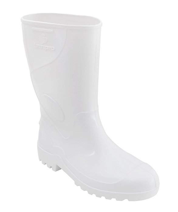 Bota PVC Impermeável Innpro Cano Médio Branco CA 36025