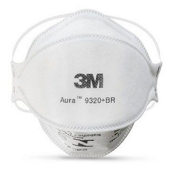 Respirador 3m Aura 9320+Br PFF2 N95 Sem Válvula com 10 Peças