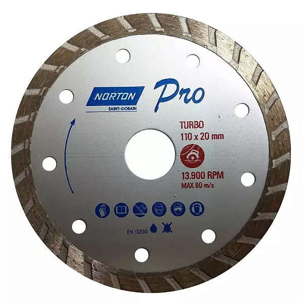 Disco Diamantado Pro Turbo 110mm Norton