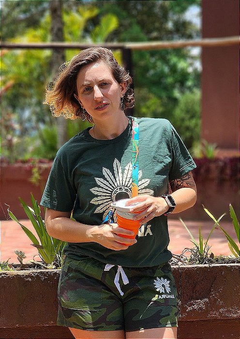 Camiseta Tribos | Xavante Verde Floresta