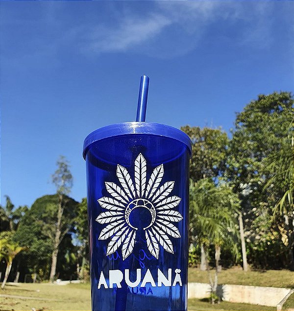 Copo Azul Beba Mais Água