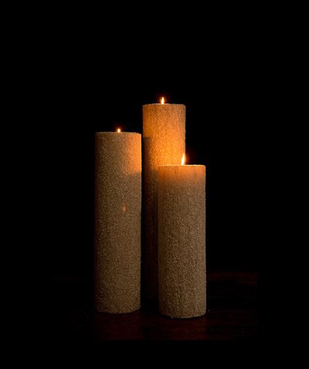 Trio de Velas Redondas