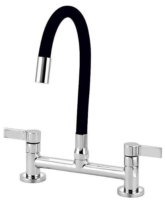 Misturador Cozinha 1256 C62 Mesa Flex Preto Esteves