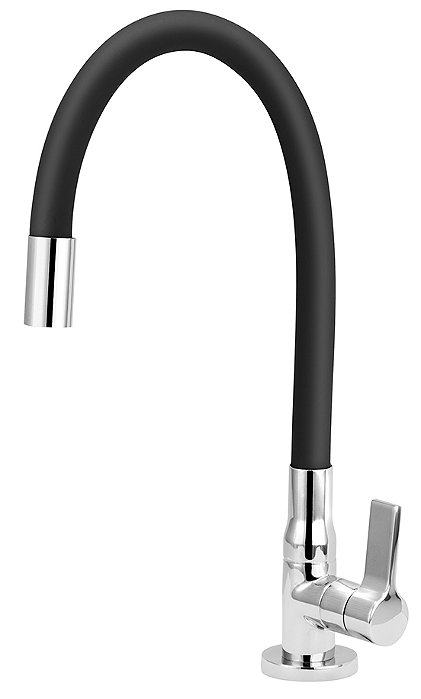Torneira Cozinha 1167 C62 Mesa Preta Flex Esteves