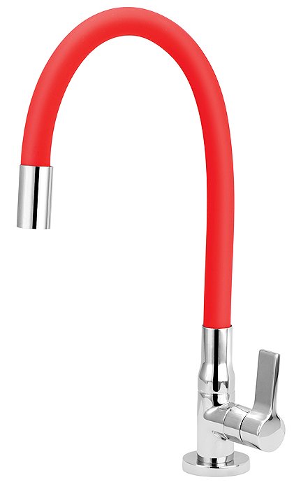 Torneira Cozinha 1167 C62 Mesa Vermelha Flex Esteves